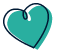 Coeur turquoise